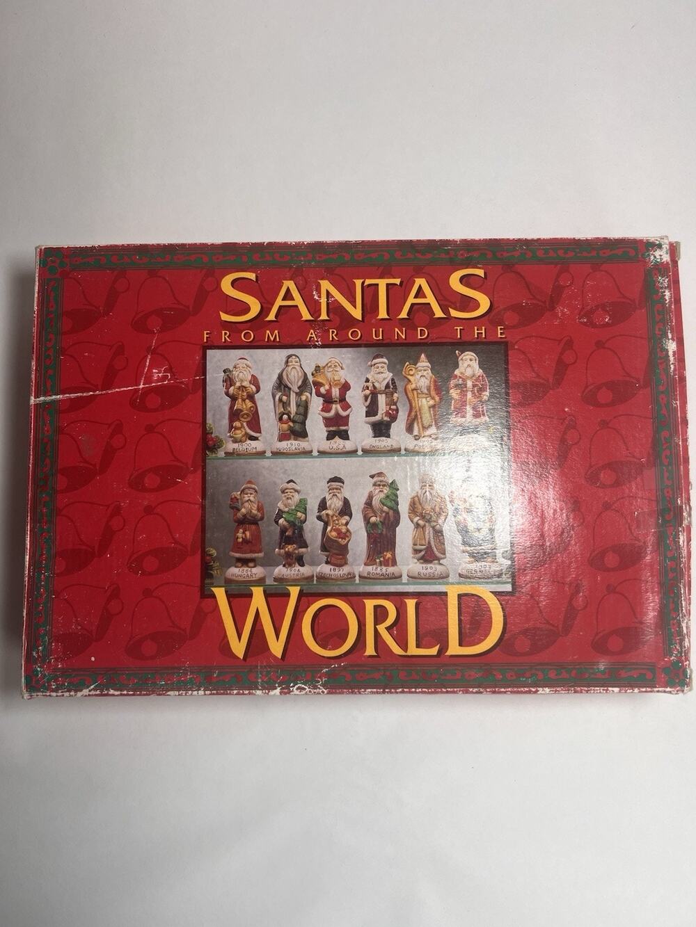 Vintage Santas From Around The World 12 Pc Porcelain Figurine Set w/ Box & COA